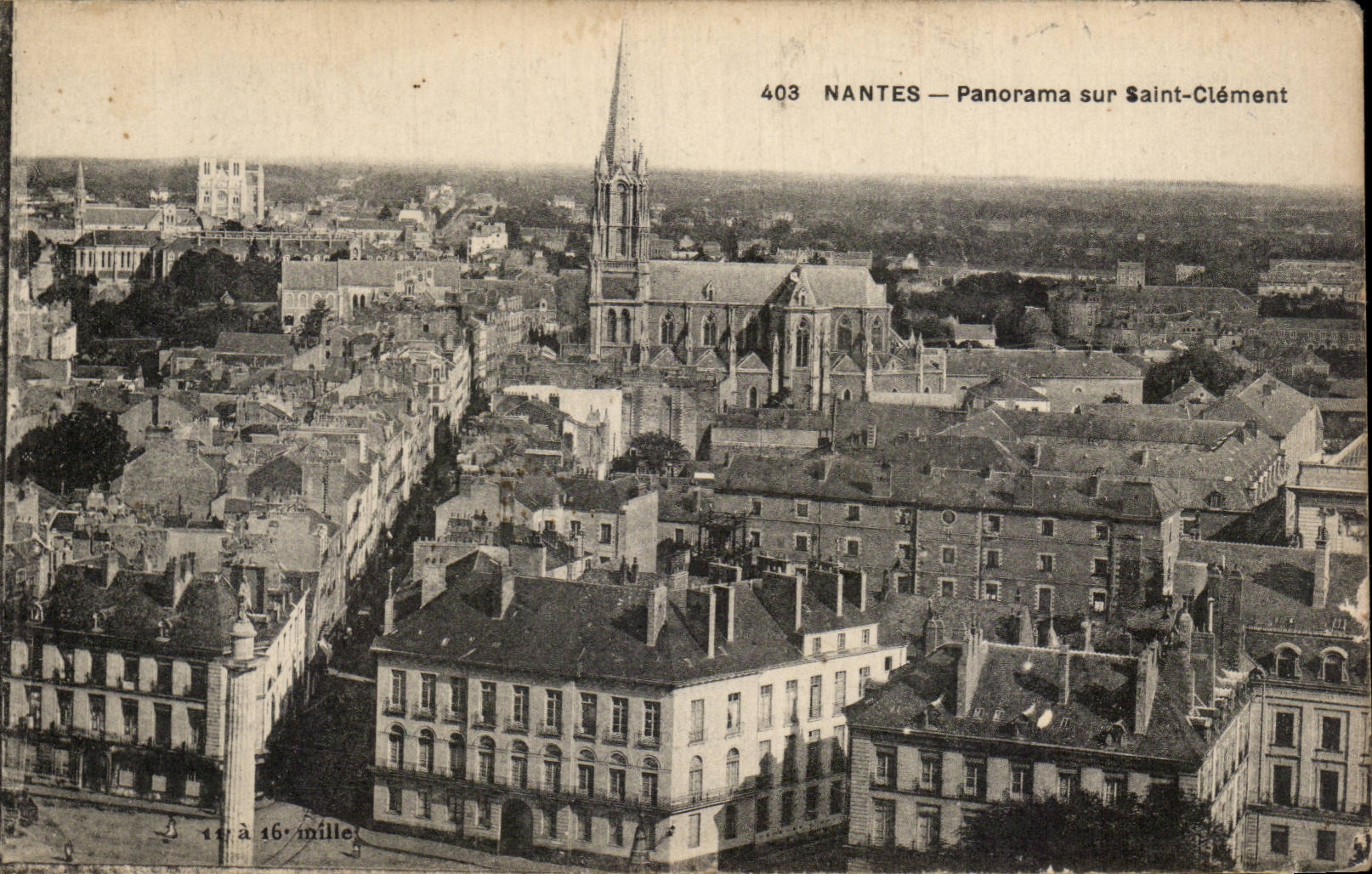 CPA Nantes Panorama sur Saint Clement