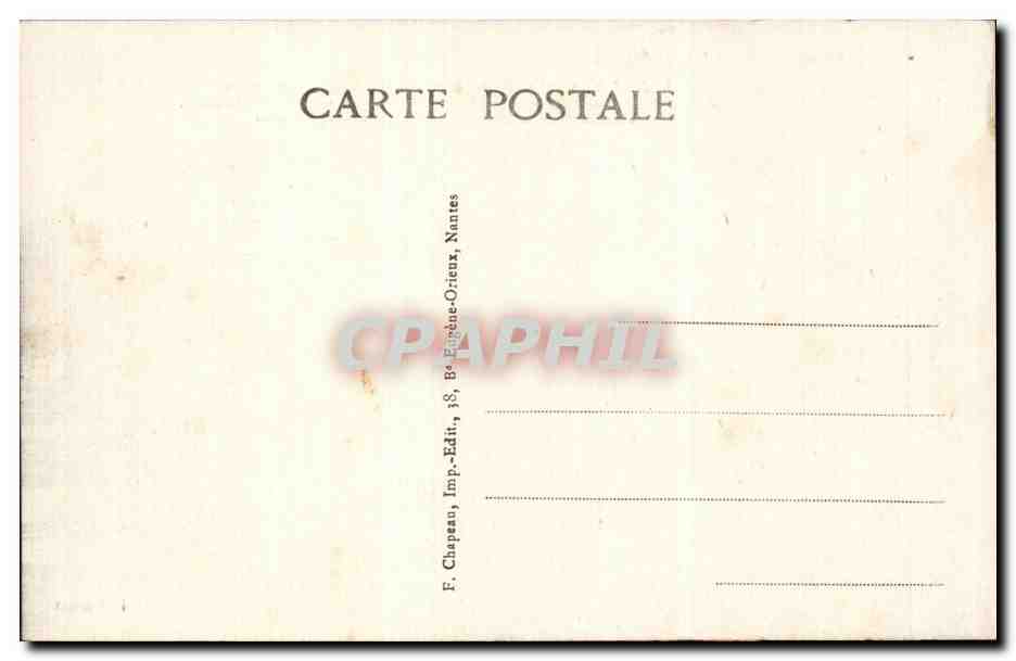 CPA Guerande Les rochers de Kremaguen Route de Saille — Rückseite