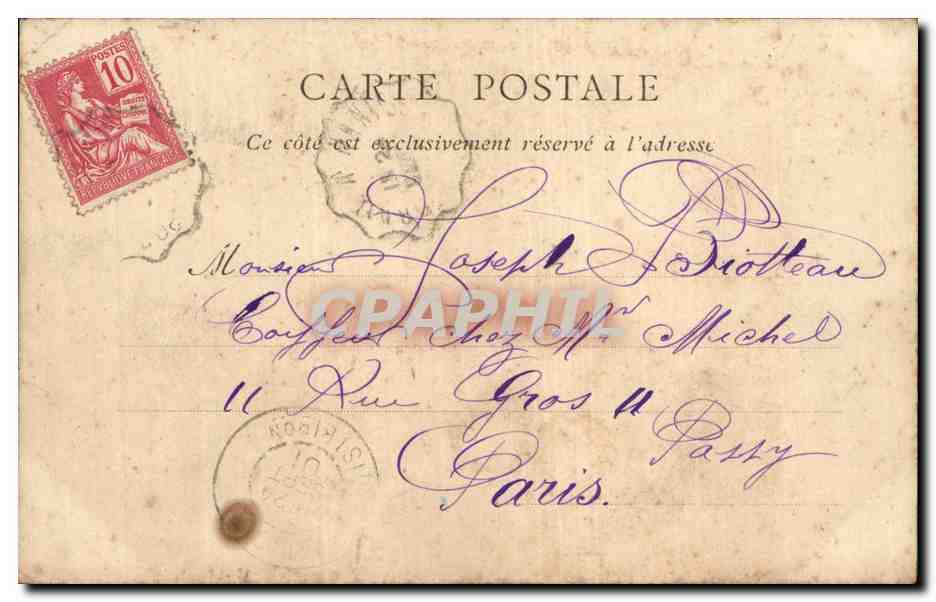 CPA Pornic La cale bateaux voiliers — Rückseite