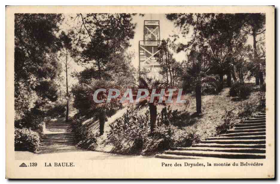 CPA La Baule Parc des Dryades la montee du Belvedere