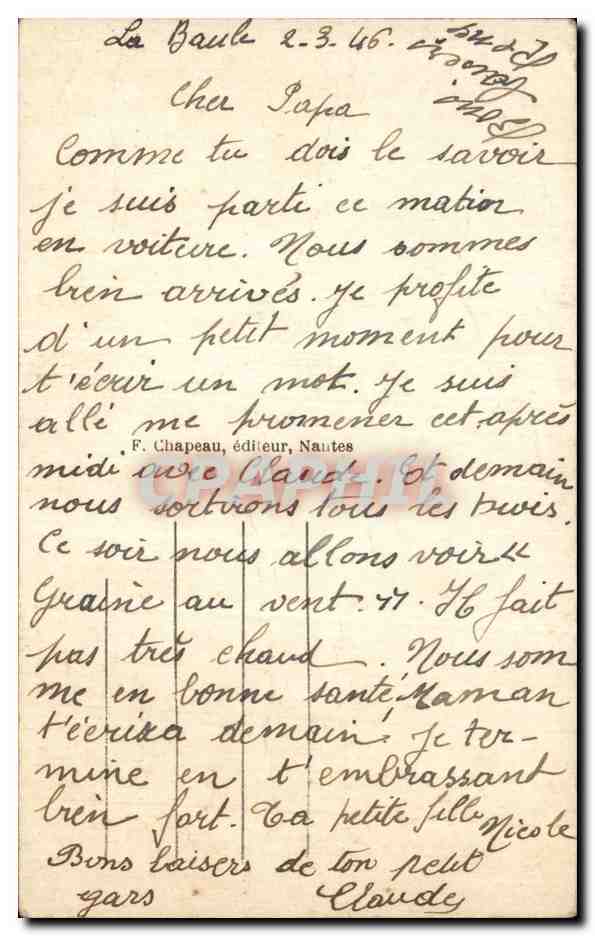 CPA La Baule sur mer Entree du casino  — Verso
