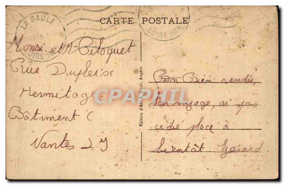 CPA La Baule La nouvelle gare — Rückseite