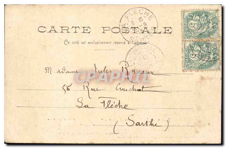 CPA Piriac Le tombeau d'Almanzor — Rückseite