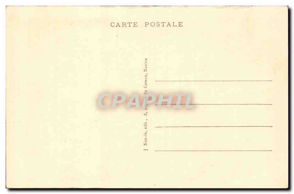 CPA Nantes La cathedrale Saint Pierre — Verso