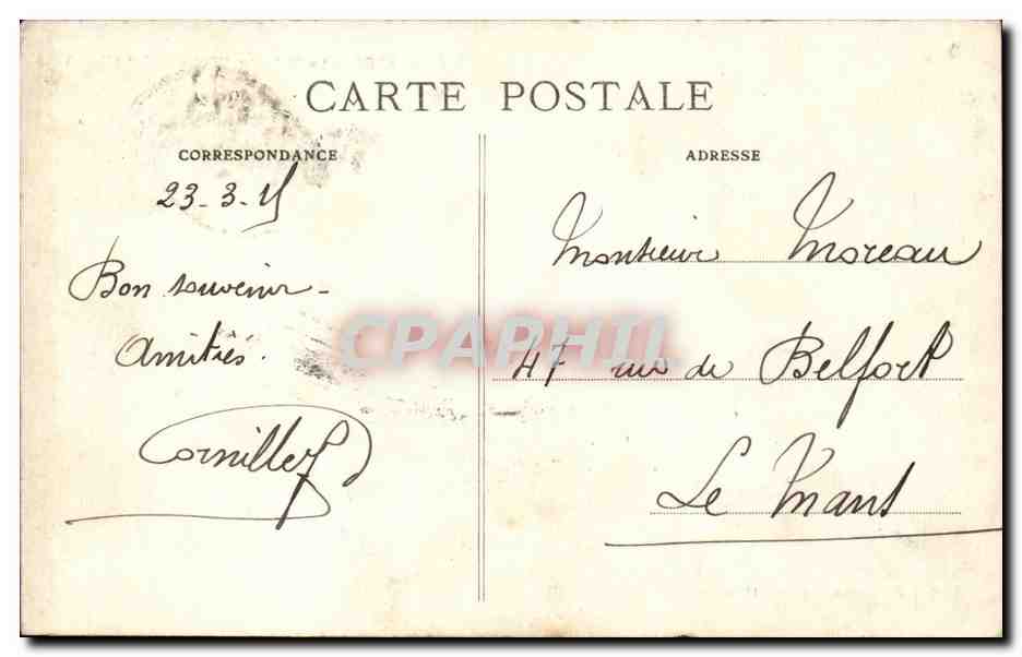 CPA Nantes le chateau L'entree — Verso