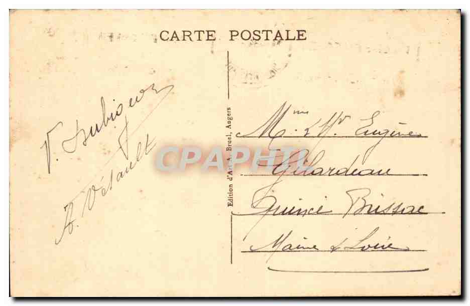 CPA La Baule sur Mer L'avenue Pavie — Rückseite