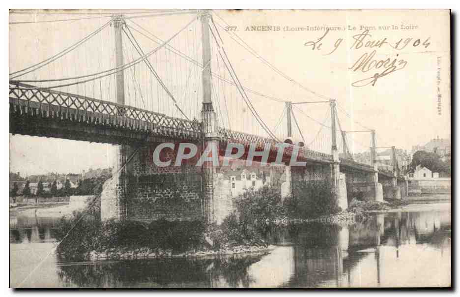 CPA Ancenis Le pont sur la Loire