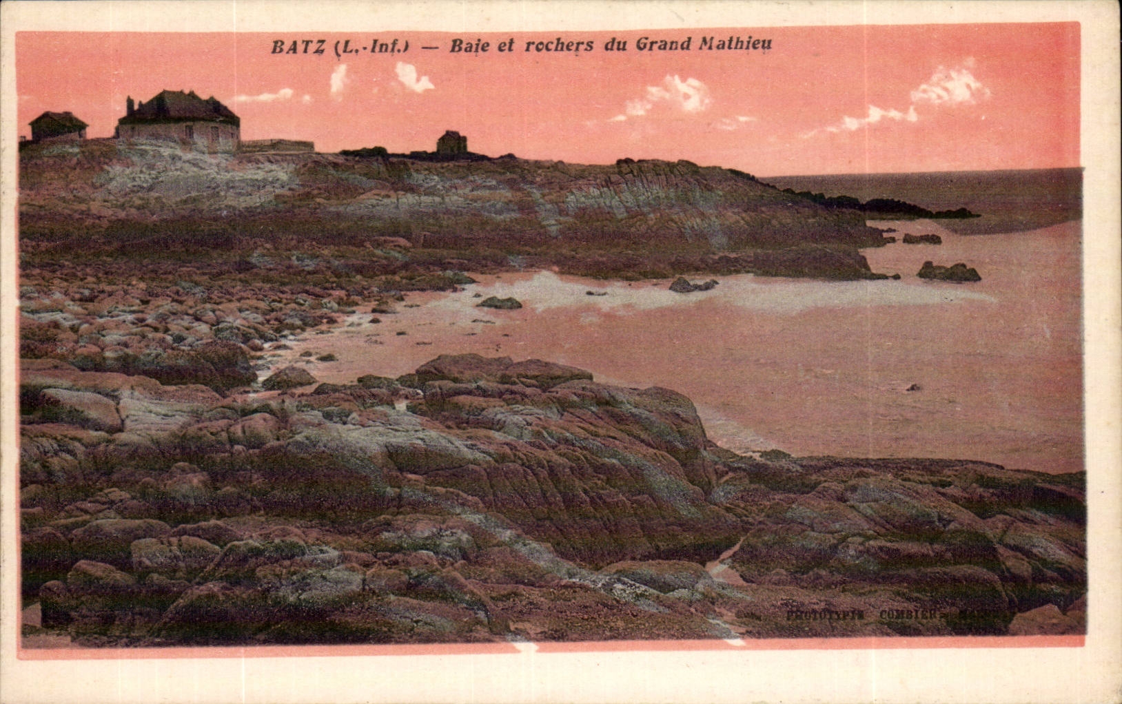 CPA Batz Baie et rochers du grand Mathieu