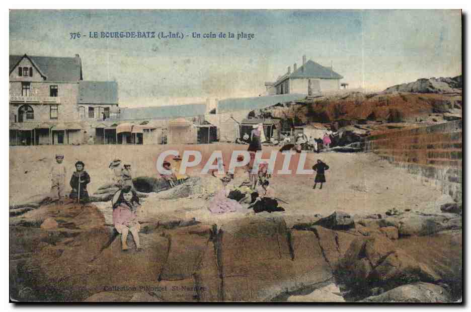 CPA Bourg de Batz un coin de plage