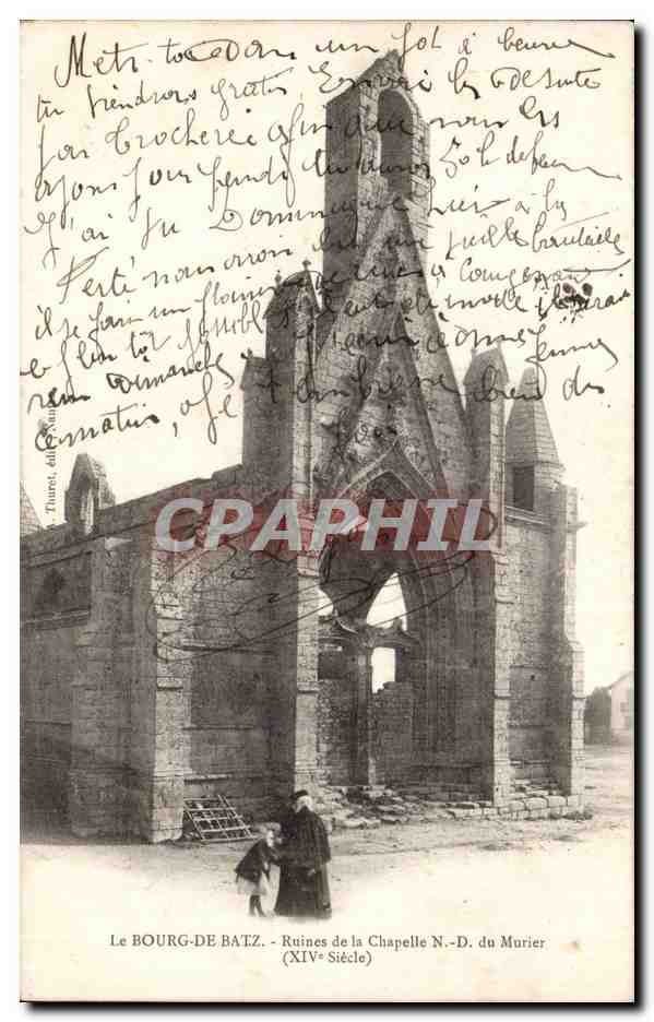 Bourg de Batz CPA Ruines de la chapelle de ND du Murier