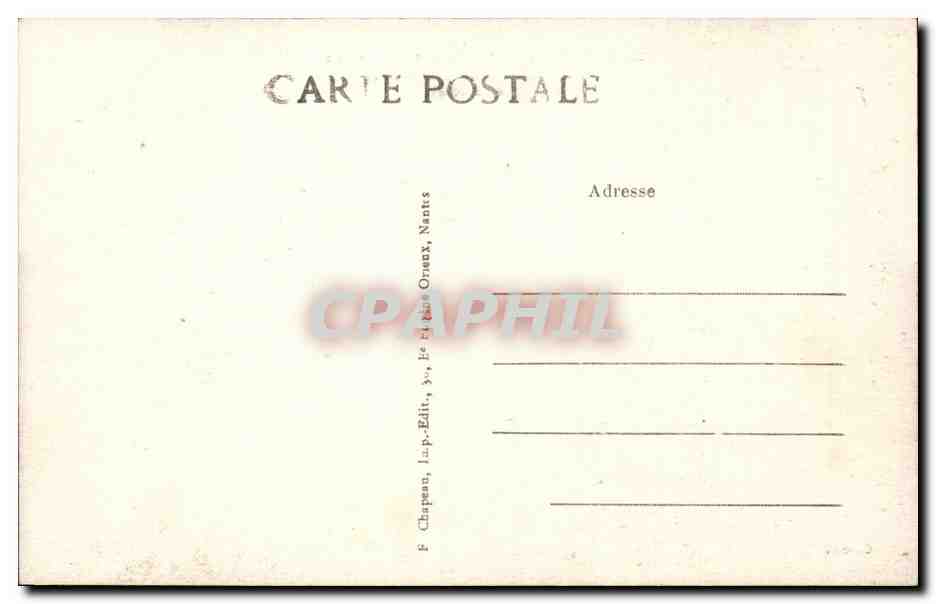 Batz CPA Ruines interieures de la chapelle ND du Murier — Back