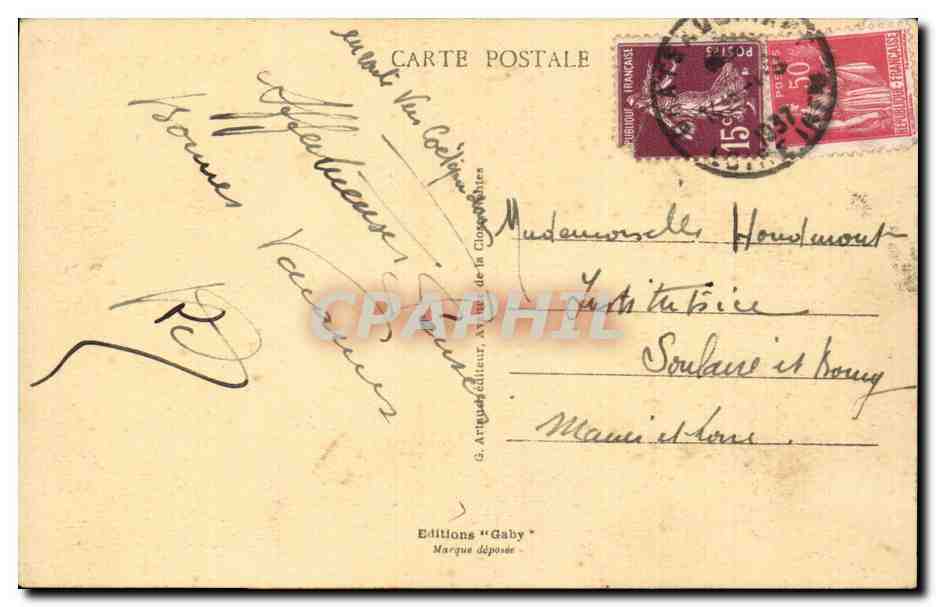 Chateaubriant CPA Le palais de justice — Rückseite