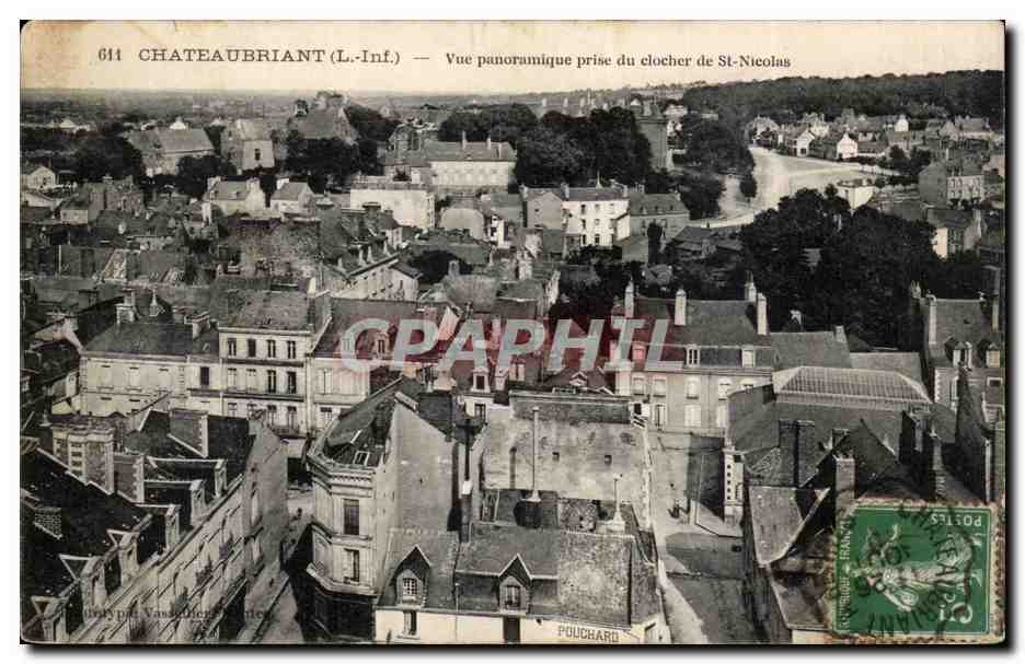 Chateaubriant CPA Vue panoramique prise du clocher de St Nicolas