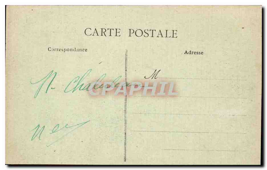 Chateaubriant CPA Le sommet des tours du Chatelet d'entree — Back