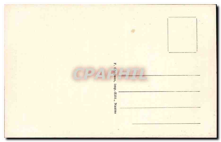 Chateaubriant CPA Chateau Fosses et partie nord — Back