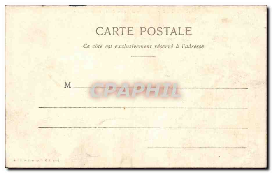 Chateaubriant CPA Colonnade et escalier de la cour d'honneur — Rückseite