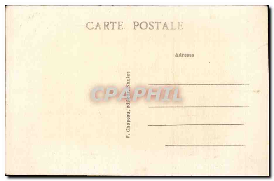 Chateaubriant CPA Le chateau du 16eme Facades orientales et septentrionale — Rückseite