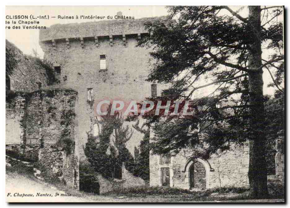 Clisson CPA Ruines a l'interieur du chateau