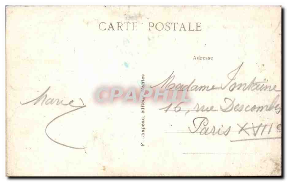 CPA Guerande Tour Sainte Anne — Back