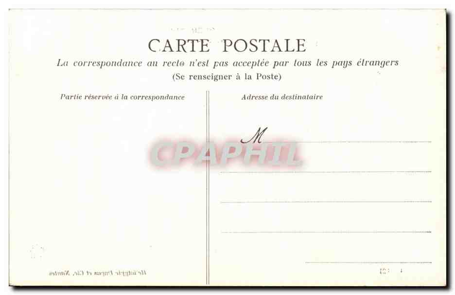 CPA Guerande La tour Ste Anne — Rückseite