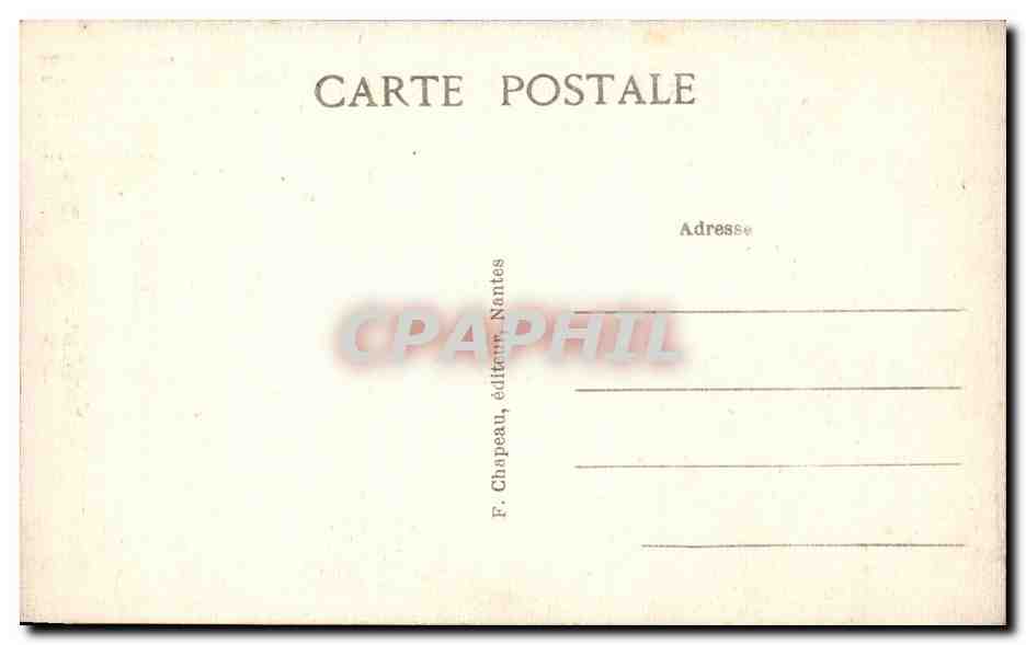 CPA Guerande Tours et remparts de la Gaudinais — Rückseite