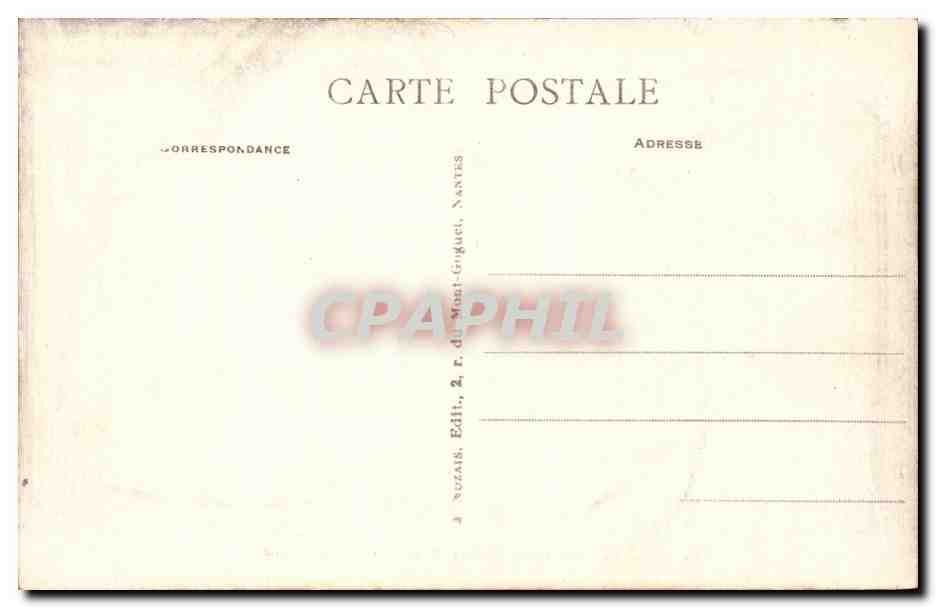 CPA Guerande Les douves et la tour Ste Anne — Rückseite