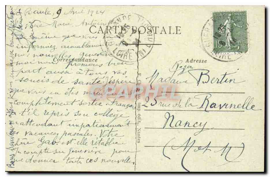 CPA Guerande Porte et faubourg Bizienne — Rückseite