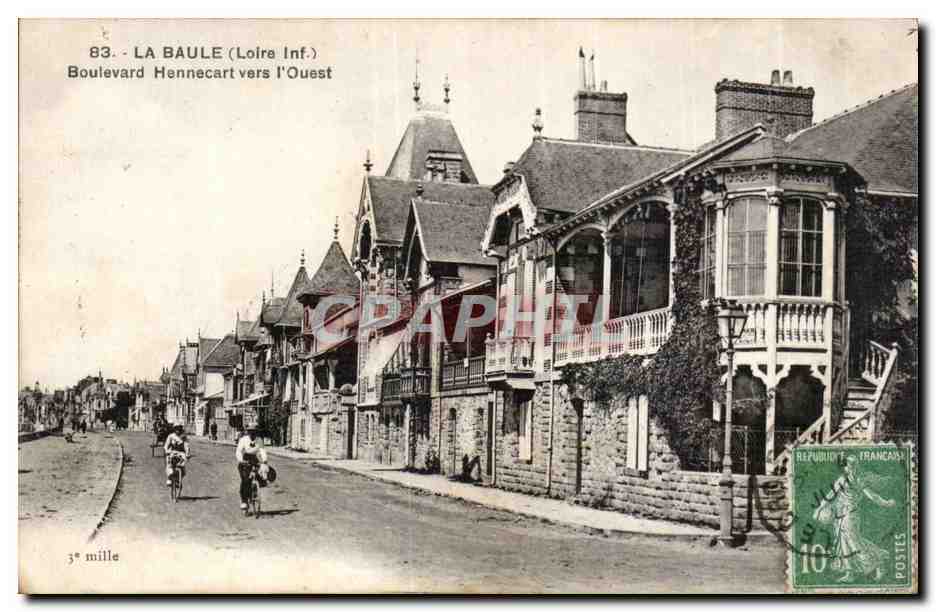 CPA La Baule Boulevard Hennecart vers l'ouest