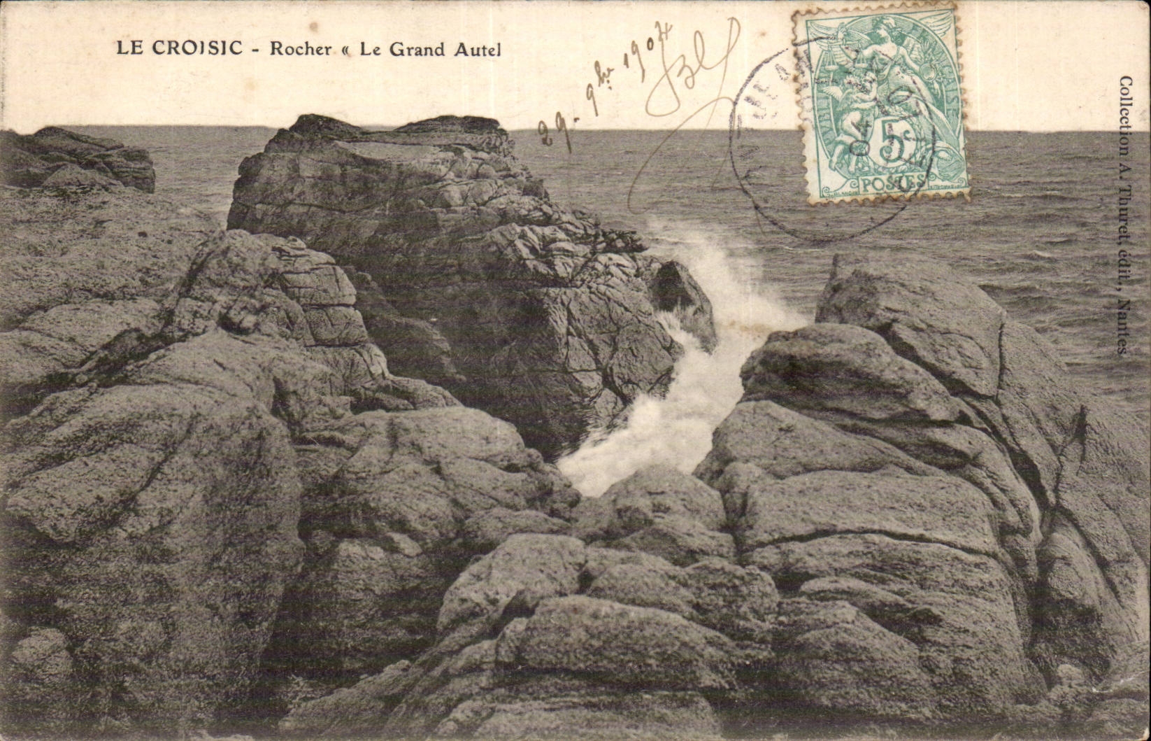 CPA Le Croisic Rocher Le grand autel