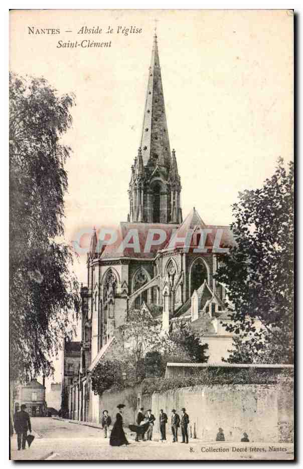 CPA Nantes Abside de l'eglise Saint Clement