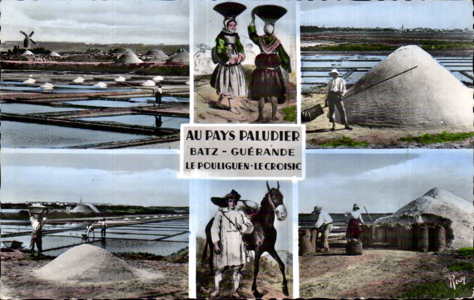 CPSM Au pays paludier Batz Guerande Le Pouliguen Le Croisic