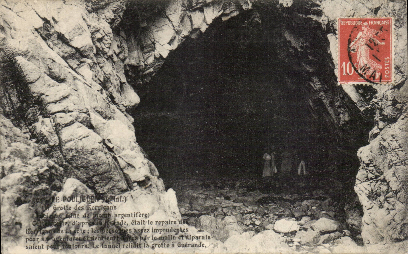 CPA Le Pouliguen Grotte des Korrigans