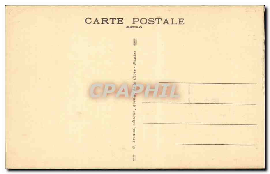 CPA Le Pouliguen Marais salants et paludiers au travail — Back