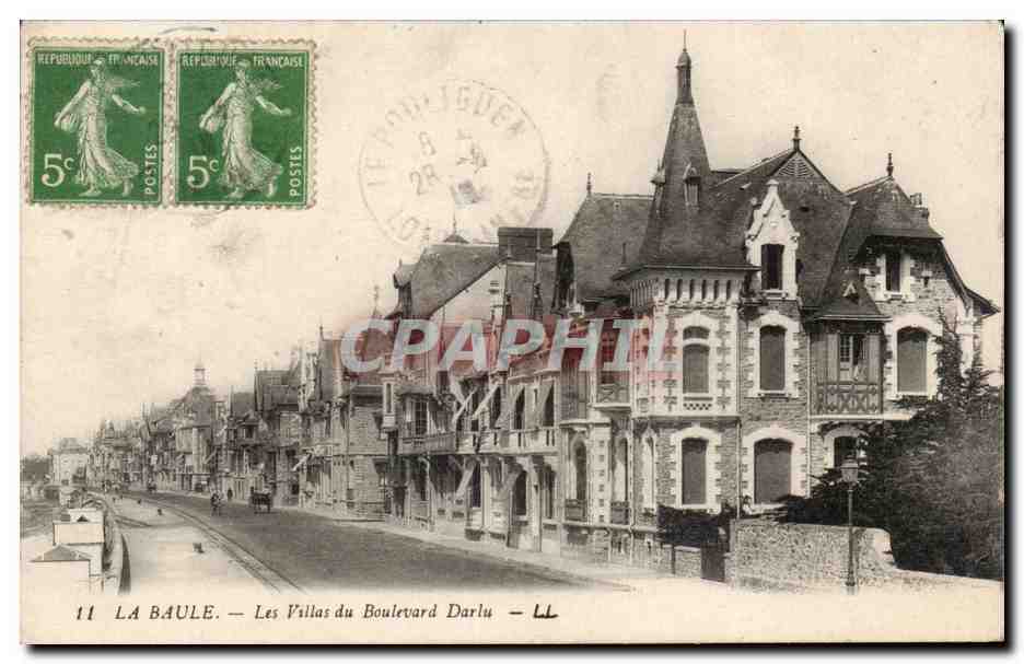 CPA La Baule Les villas du boulevard Darlu