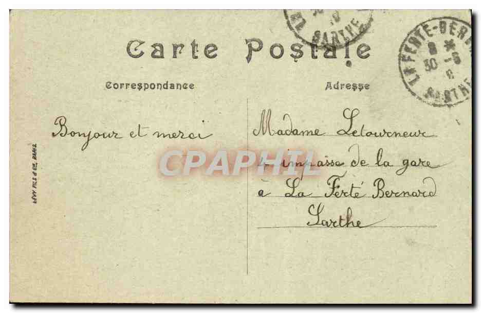 CPA La Baule Les villas du boulevard Darlu — Rückseite