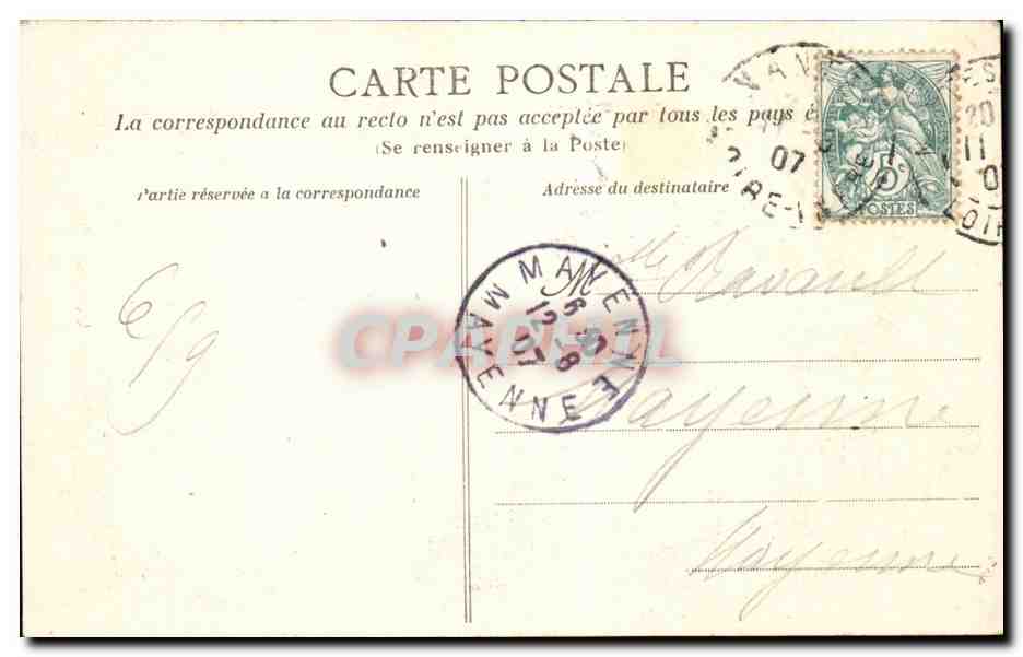 CPA Nantes La cathedrale — Verso