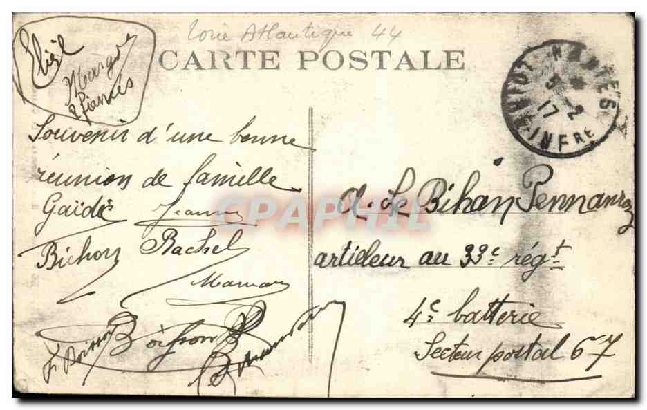 CPA Nantes Basilique Saint Nicolas La Chaire — Verso