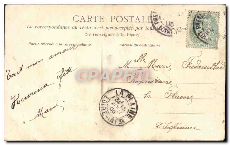 CPA Fantaisie Enfants — Rückseite