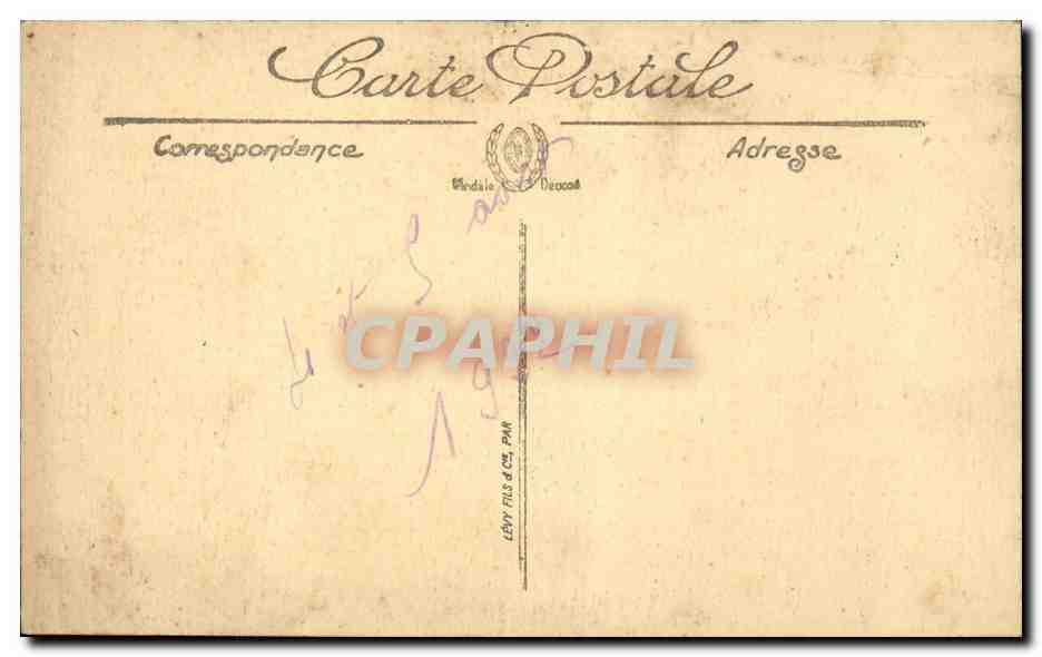 CPA Nantes Place Royale et rue Crebillon — Rückseite