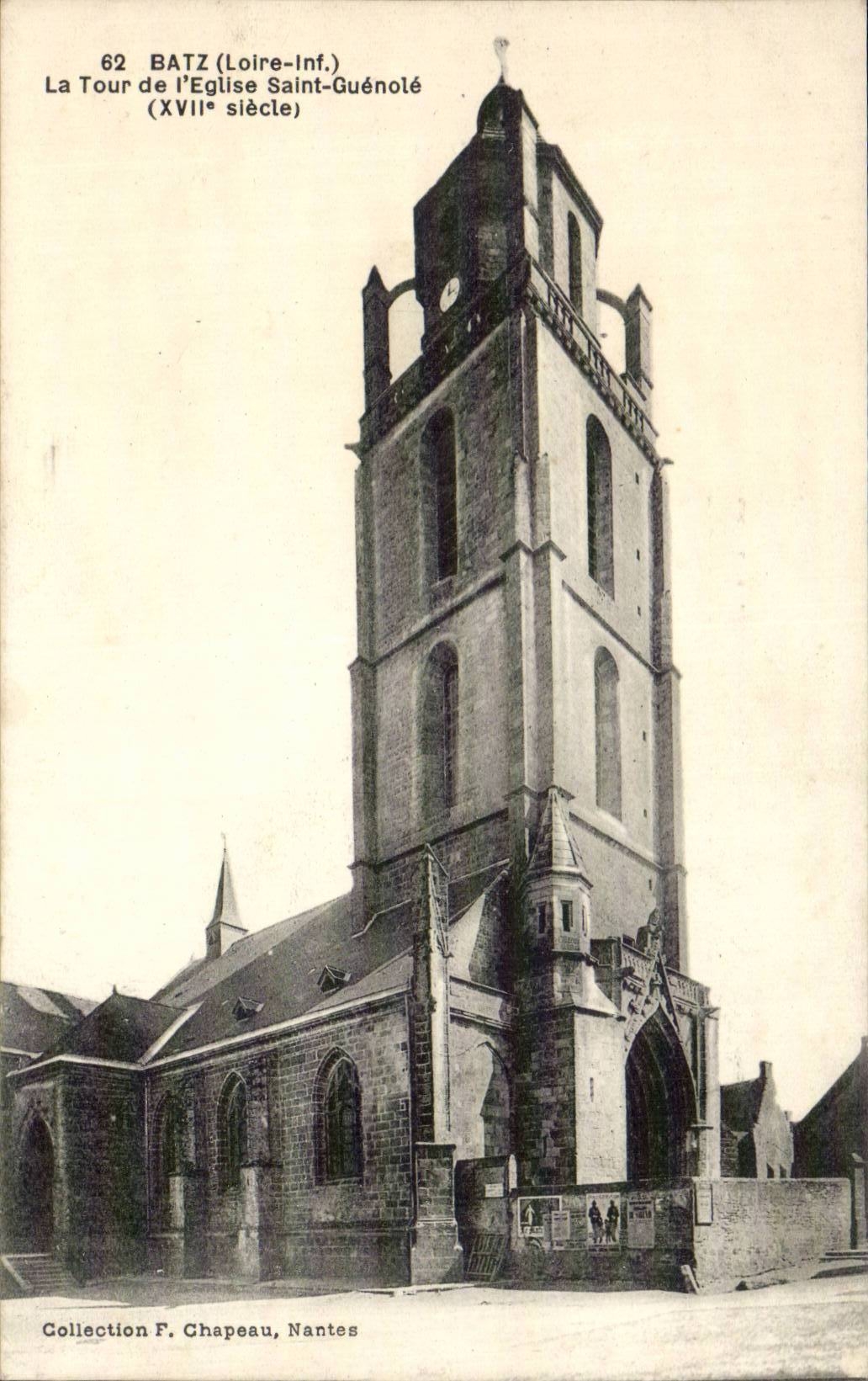 CPA Batz Tour de l'eglise Saint Guenole