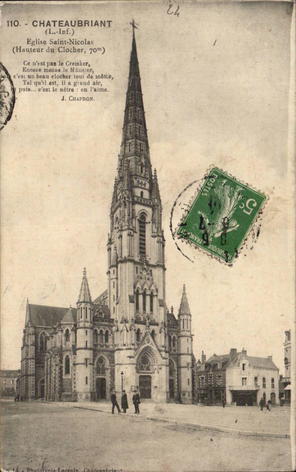 CPA Chateaubriant Eglise Saint Nicolas 