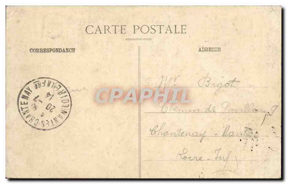 CPA Chateaubriant Eglise Saint Nicolas  — Back