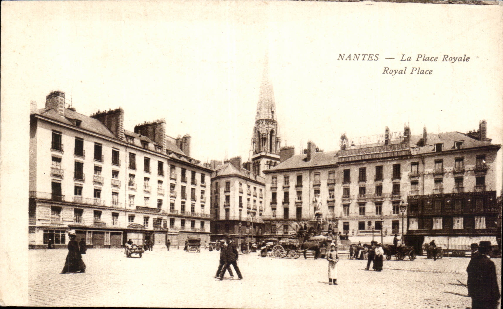 CPA Nantes La place royale 