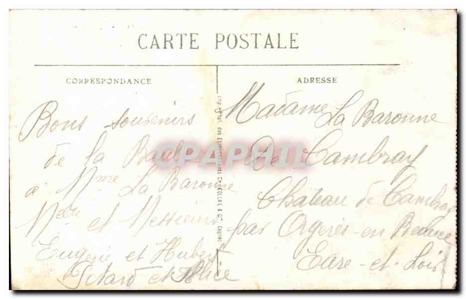 CPA La Baule Hotel Royal — Rückseite