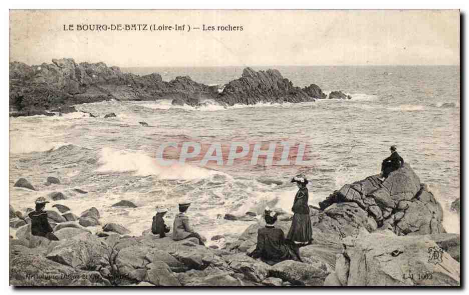 CPA Le Bourg de Batz Les rochers