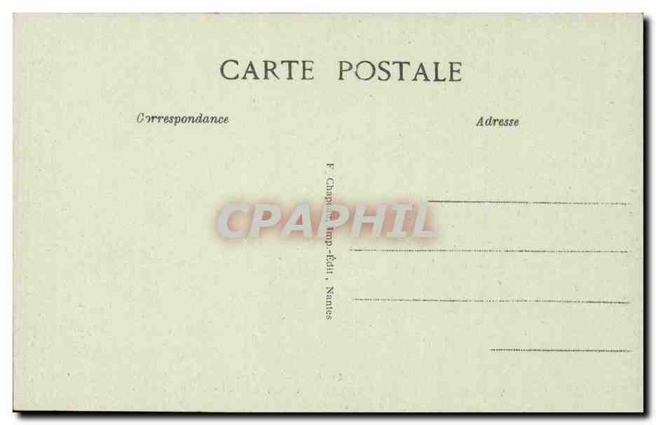 CPA Guerande Interieur de la collegiale La crypte Tombeau de Tristan de Carne — Rückseite