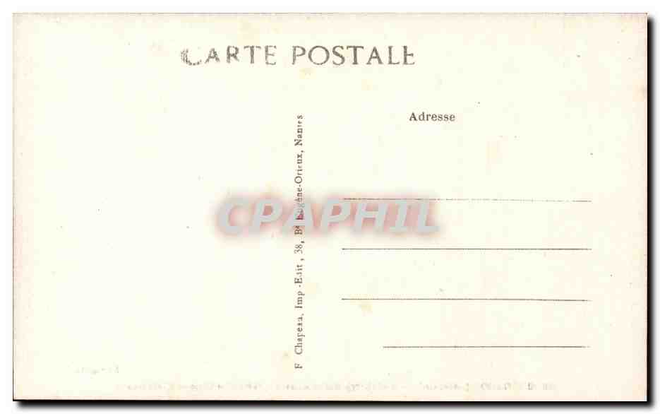 CPA Guerande Collegiale Saint Aubin Portail et chaire exterieure — Rückseite