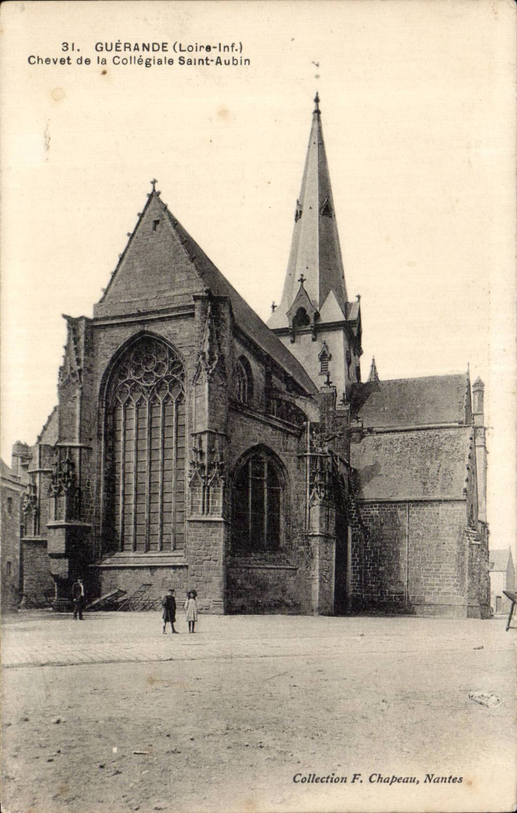 CPA Guerande Chevet de la Collegiale Saint Aubin 