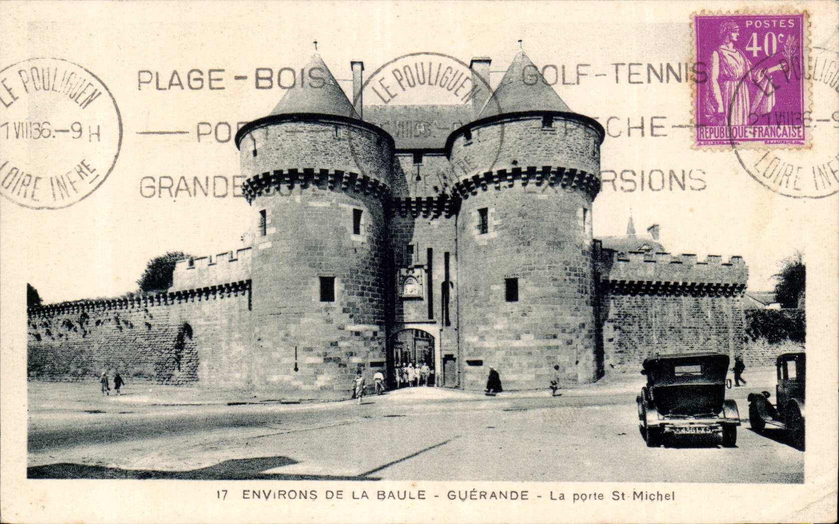 CPA Guerande Environs de la Baule La porte St Michel