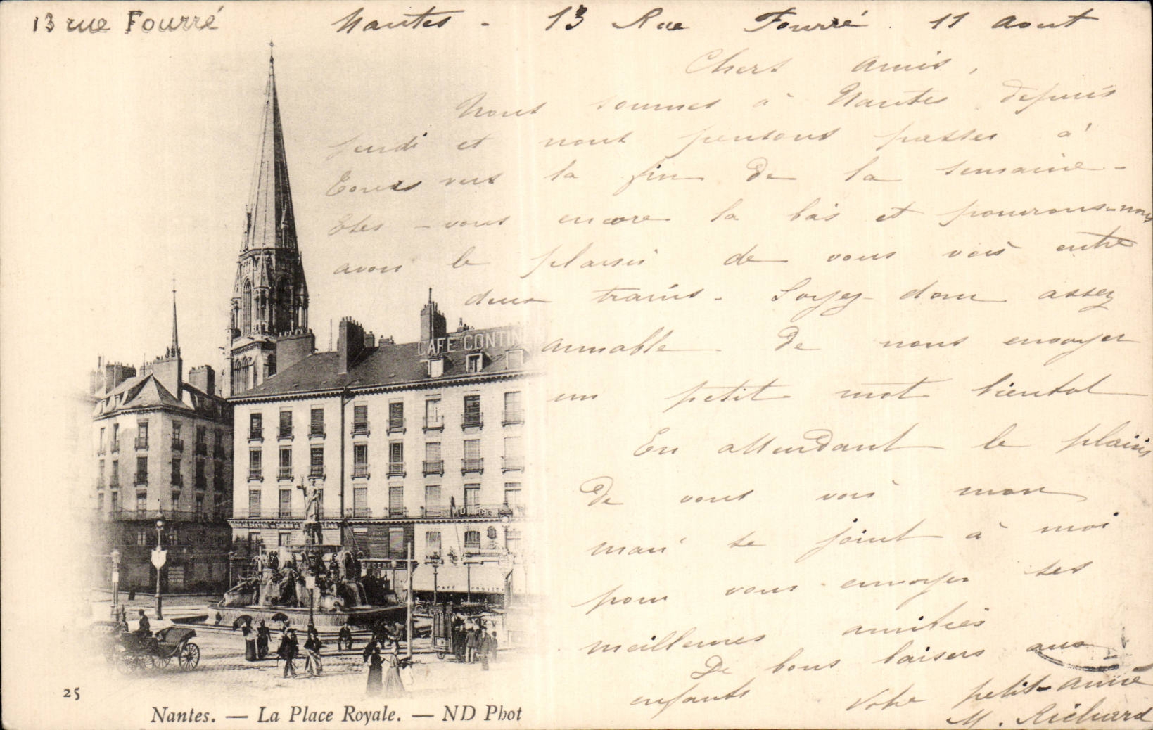 CPA Nantes La place royale